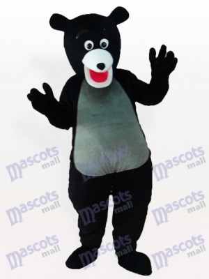 Übergewichtige Black Bear Tier Maskottchen Kostüm