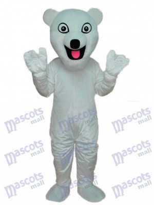 Weißes Eisbär Maskottchen erwachsenes Kostüm Tier