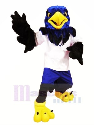 Blau Falke mit Schwarz Flügel Maskottchen Kostüme Tier