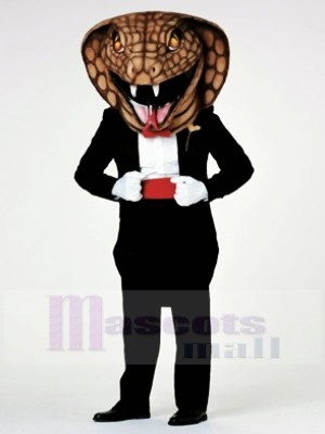 Gentleman Kobra Schlange Maskottchen Kostüme
