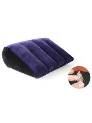 Kreativ Aufblasbar PVC Beflockung Kissen Bett Rückenlehne Sitz Haushalt