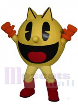 Netter PacMan Maskottchen-Kostüm Karikatur