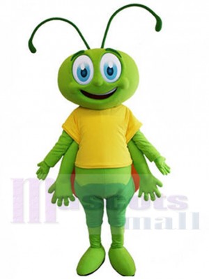 Nette grüne Biene Maskottchen-Kostüm Insekt