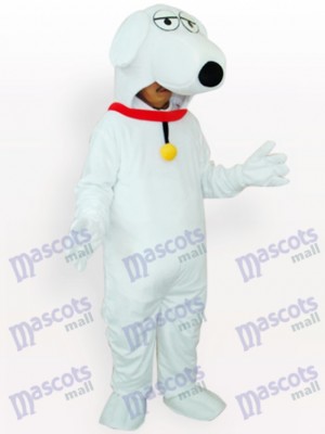 Weißer Hund Tier Maskottchen Kostüm