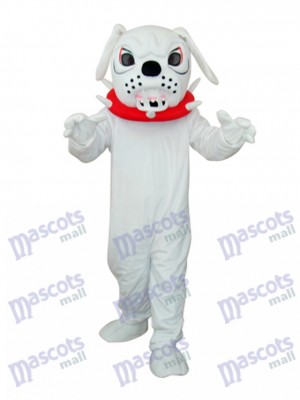 Weiß Angry Hund Erwachsene Maskottchen Kostüm Tier