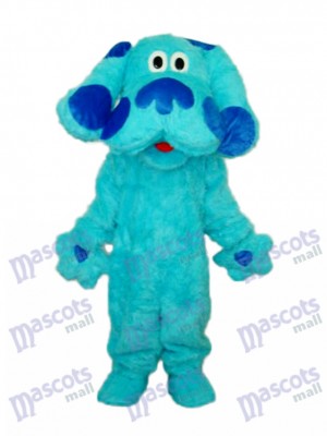 Blauer Hund Blues Hinweise Maskottchen Erwachsener Kostüm Tier
