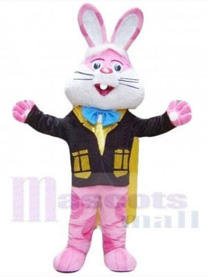 Nettes rosa Osterhasen-Kaninchen Maskottchen-Kostüm Tier