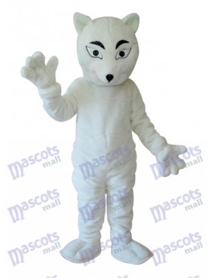 Weiß Fox Maskottchen Erwachsene Kostüm Tier