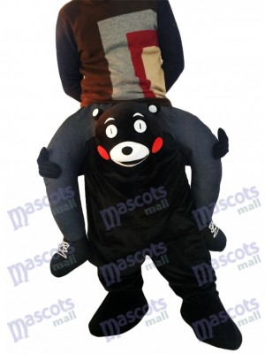 Huckepack Kumamon Carry Me Ride auf Black Bear Maskottchen Kostüm chipmunks kostüm huckepack kostüm selber machen
