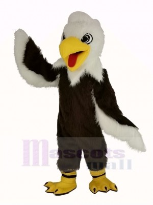 Langhaarig Weiß Kopf Adler Maskottchen Kostüm