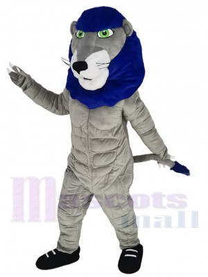 Power-Löwe Maskottchen-Kostüm Tier mit grünen Augen