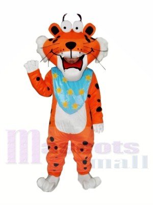 Beschmutzter lustiger Tiger Maskottchen Kostüm für Erwachsene Kostenloser Versand