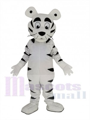 Komisch Weiß Tiger Maskottchen Kostüm Tier