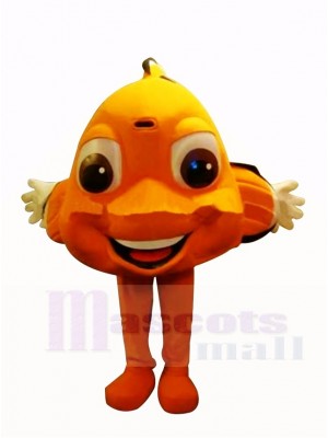 Süßer orangefarbener Clownfisch Maskottchen-Kostüme Karikatur