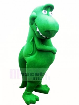 Niedlich Grün Dinosaurier T-Rex Maskottchen Kostüm Karikatur