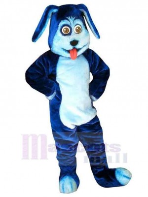 Super süßer blauer Hund Maskottchen Kostüm Tier