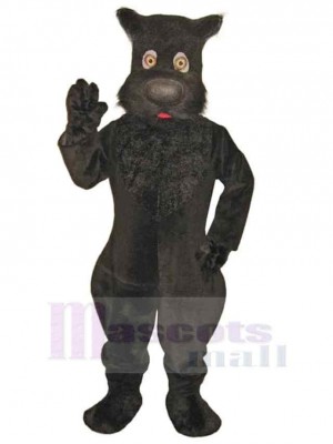 Hervorragender starker schwarzer Hund Maskottchen Kostüm Tier