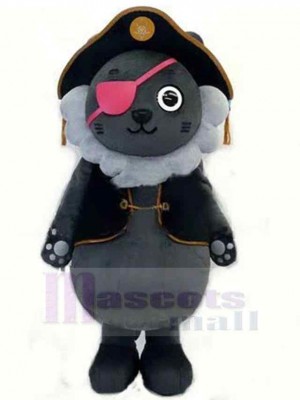Piraten-Grau-Wolf-Baby Maskottchen Kostüm Tier