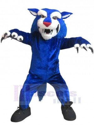 Scharfe Pfoten Blauer Tiger Maskottchen Kostüm Tier