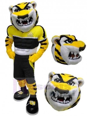 Scharfe Zähne Starker Tiger Maskottchen Kostüm Tier