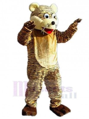 Lustiger brauner Tiger Maskottchen Kostüm Tier Erwachsene
