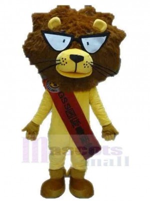Werbung Cartoon gelber Löwe Maskottchen-Kostüm Tier