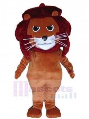 Wütender brauner Löwe Maskottchen-Kostüm Tier