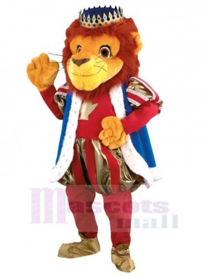 Luxus König Löwe Maskottchen-Kostüm Tier