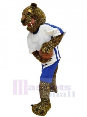 Basketball-Leopard Maskottchen-Kostüm Tier