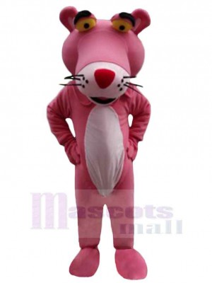 Fröhlicher rosaroter Panther Maskottchen-Kostüm Tier