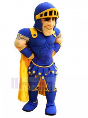 Ritter mit blauen Rüstung Maskottchen Kostüm Menschen