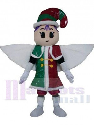 Weihnachten Engel Elf Maskottchen Kostüm Karikatur