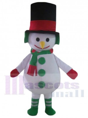Schöne Weihnachten Schneemann Maskottchen Kostüm Karikatur