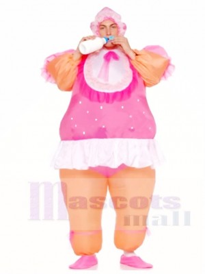 Aufblasbare Erwachsene Kostüme Rosa Baby Doll Party Anzüge