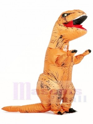 Braun T-REX Dinosaurier aufblasbare Halloween Weihnachts kostüme für Kinder