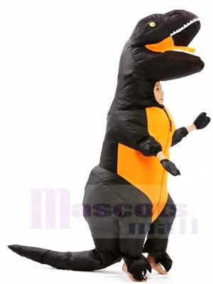 Schwarz T-REX Dinosaurier aufblasbare Halloween Weihnachts kostüme für Kinder