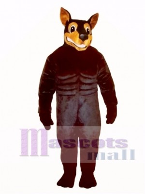Niedlich Dobermann Hund Maskottchen Kostüm Tier