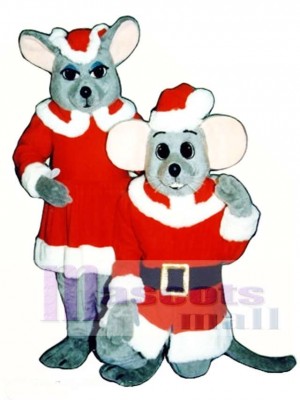 Frohe Maus (stehend) Weihnachts Maskottchen Kostüm