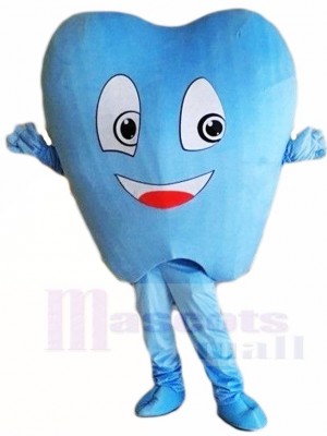 Blau Zahn für Zahnarzt klinik Maskottchen Kostüme