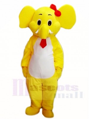 Gelb Elefant Maskottchen Kostüme Tier