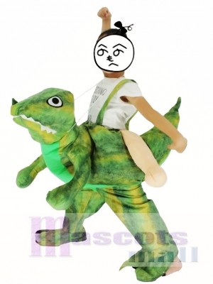 Kinder Huckepack tragen mich auf Velociraptor Dinosaurier fahren Drachen Maskottchen Kostüme