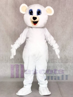 Süß Weiß Bär Maskottchen Kostüme Tier