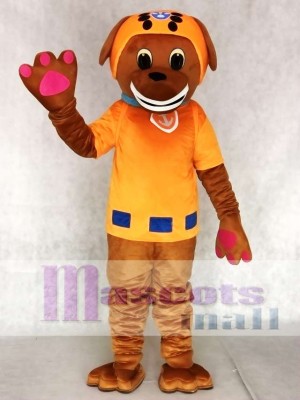 Orange Anzug Labrador Pup Wasserretter Pfote Paw Patrol Zuma Hund Maskottchen Kostüm