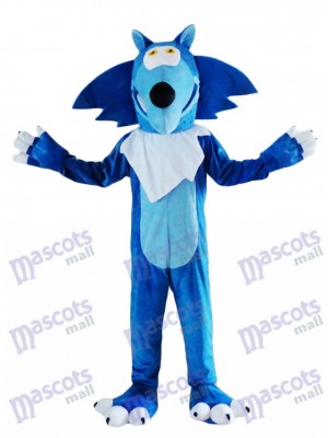Blaues Wolf Kojote Maskottchen Kostüm Tier