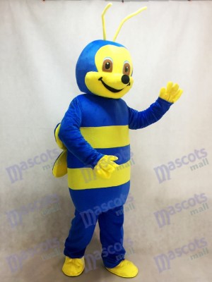 Reizendes blaues Bienen Maskottchen Kostüm