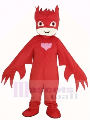 Rot PJ Masks Amaya Mädchen Maskottchen Kostüm
