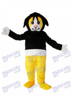 Tony-Affe im schwarzen Strickjacke erwachsenes Maskottchen Kostüm Tier