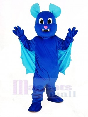 Blau Fliegend Schläger Maskottchen Kostüm Tier