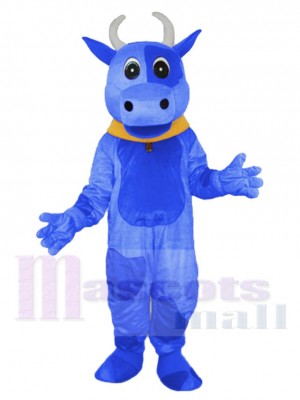 Reizende blaue Kuh Maskottchen-Kostüm Tier