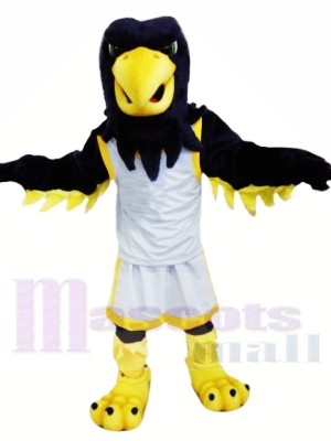 Schwarz Adler mit Weiß Passen Maskottchen Kostüme Tier
